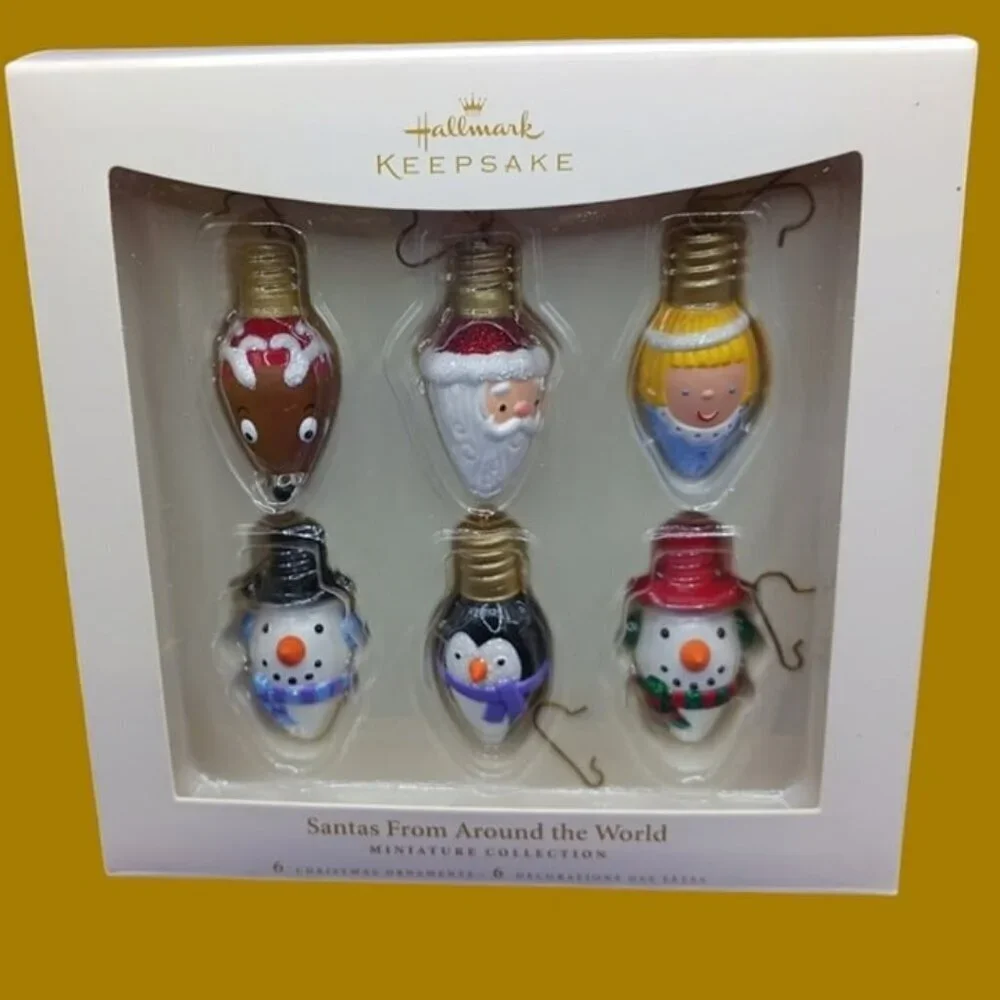 Hallmark  minaiture collection christmas ornaments set of 6